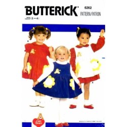 6262 KIDS CARE BEAR DRESS,PINAFORE PATTERN 1=2